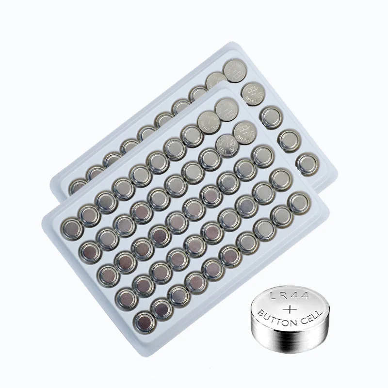 100 шт. lr44 AG13 357A A76 303 LR44 SR44SW SP76 L1154 RW82 RW42 1 5 V Кнопка громкости батарея для монет celular