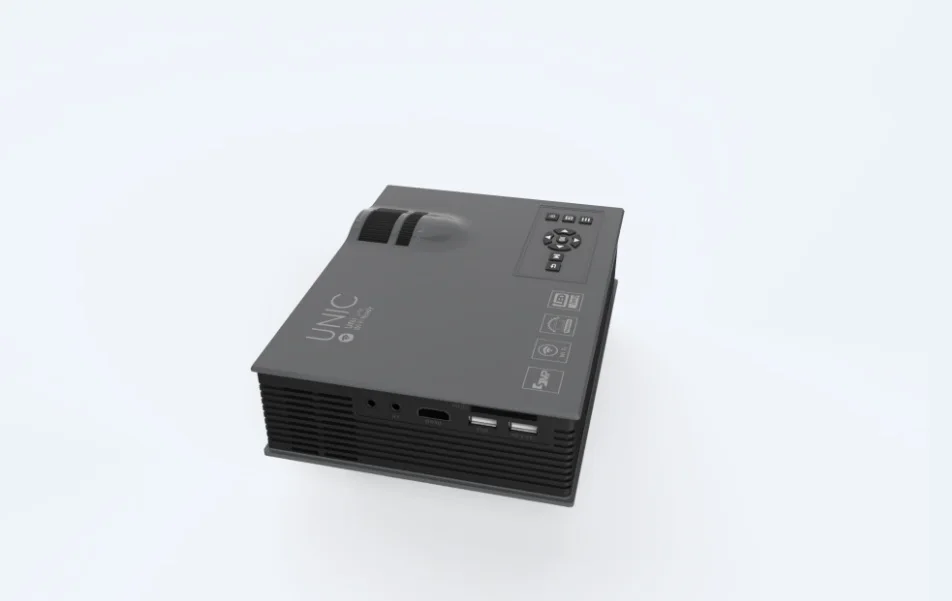 Новый wi-fi проектор UC46 UNIC 1200 Люмен Лучший Малый 800*480 VGA HD СВЕТОДИОДНЫЙ Проектор |