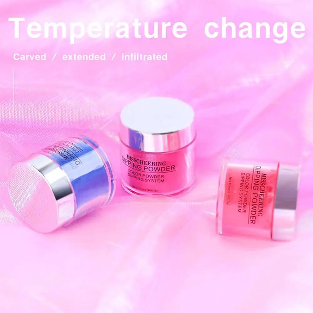 10 г набор порошковых пудр для изменения температуры чистый Френч Блестящий лак