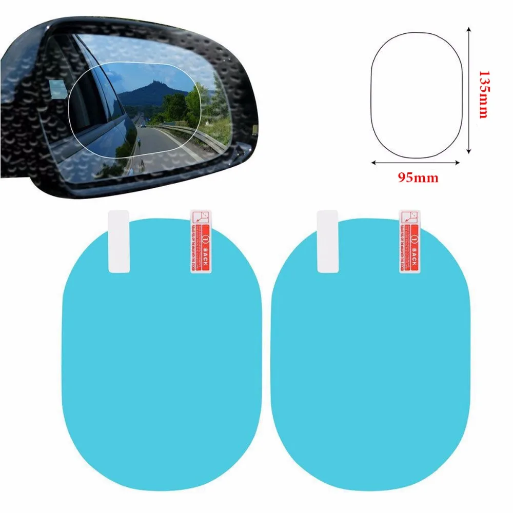 IOKONE Anti Fog Side Car Mirror Sticker Clear Rearview Protective Film Waterproof Rainproof Plastic Anti-glare | Автомобили и