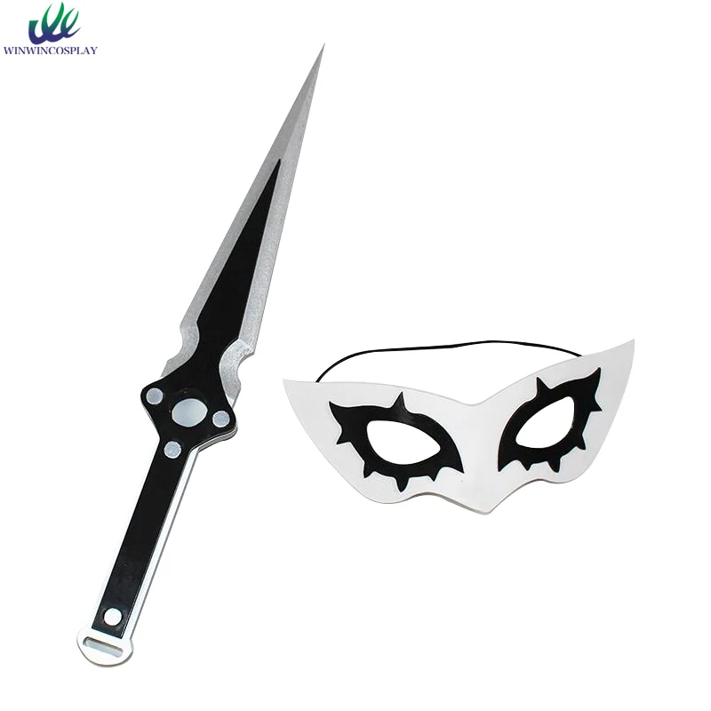 Кинжал и маска для косплея Persona 5 Kurusuakira Joker реквизит вечерние ринки Хэллоуина|cosplay