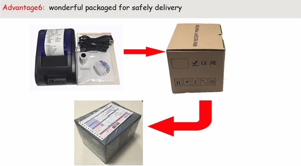 HSPOS USB Бестселлер 58 Pos Термальный чековый билетный принтер с OTG кабелем Поддержка Android SDK многоязычный impressora