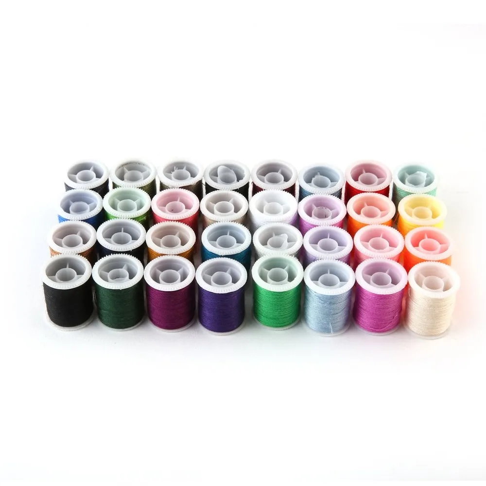 60 Spools Mixed Colors Polyester All Purposr Sewing Mechine Threads Set Silk Art Embroidery Sewing Threads Spool Set