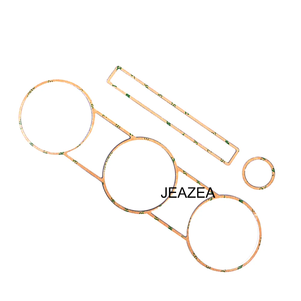 JEAZEA 3 шт. Серебряная передняя отделка управление кондиционер Кнопка переменного тока отделка кольцо Крышка для Land Rover Дискавери 5 LR5
