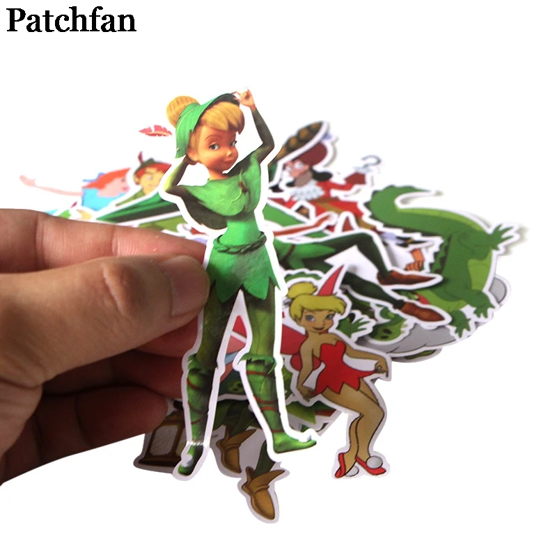 Patchfan 19 шт. Питер Пэн мультфильм забавные наклейки для скрапбукинга DIY ноутбук скейтборд мотоцикл домашние декоративные значки A2012