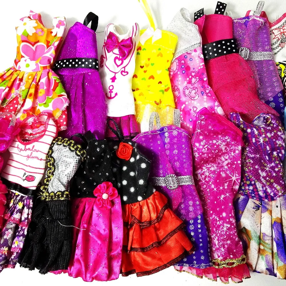 Случайным образом выбрать 10 шт смешанные виды красивые ручной работы платье для
