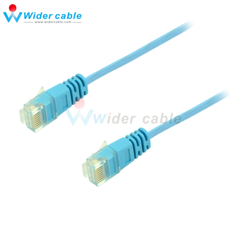 Сетевой кабель 5ft ультратонкий Стандартный локальный провод 32AWG плоский Cat6 синий
