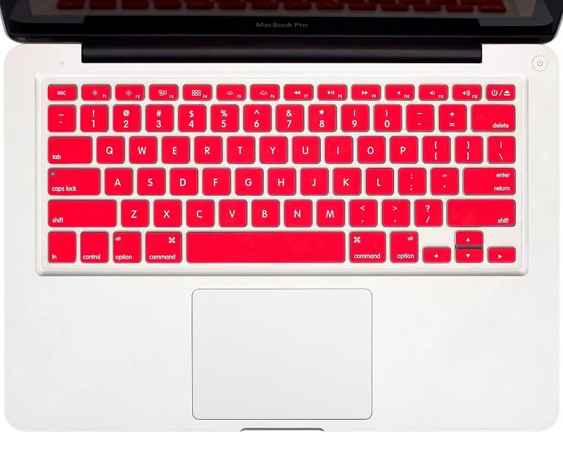 Силиконовая клавиатура защитная крышка для MacBook Air 1" A1369 A1466 MD231 MD232 MC503 MC504 2012 2013 год ноутбук - Цвет: red