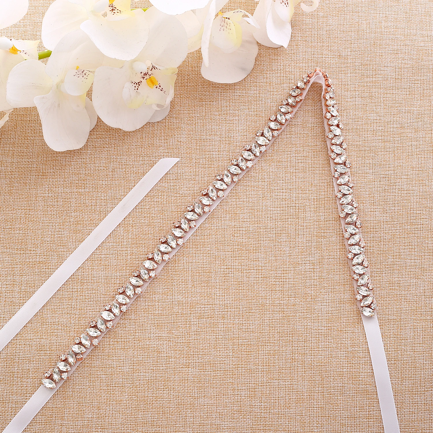 Crystal Bridal Belt Rhinestones Wedding Belt Handmade Diamond Wedding Sash For Bridal Accessories Y135RG
