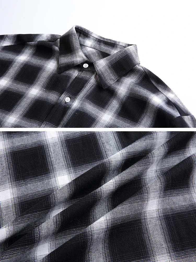Повседневные рубашки для пионерского лагеря 100% хлопок в клетку осень весна 2020 Мужская Удобная одежда