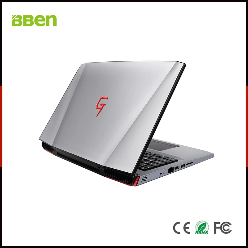 Игровой ноутбук BBEN G16 15 6 дюйма Windows 10 Nvidia GTX1060 GDDR5 Intel i7 7700HQ 16 ГБ ОЗУ M.2 SSD IPS RGB