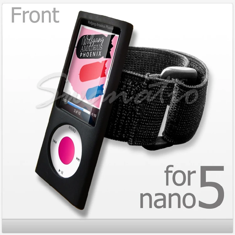 Черная Спортивная Повязка для iPod nano Video Классическая эластичная лента