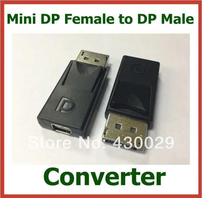 

10 шт., переходник Mini DP мама-DP папа Mini Displayport