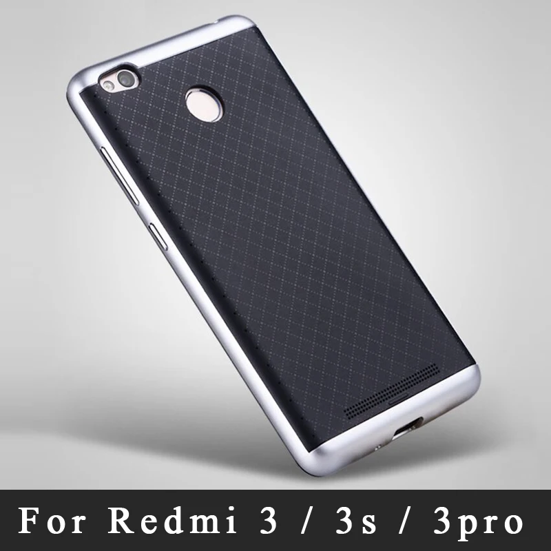 For Xiaomi Redmi 3 Case Original iPaky Armor PC Frame + Silicone Back Cover redmi 3s cover pro cases 5.0&quot |
