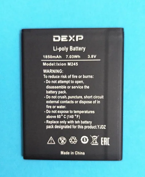 AZK Новая батарея для DEXP Ixion M245 аккумулятор BL 4D I 3 8 v 1850mAh батарея|Аккумуляторы