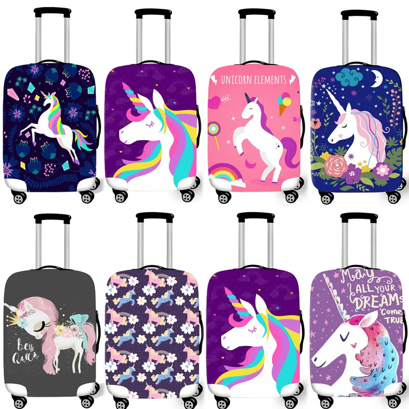 Elastic Luggage Protective Cover Case For Suitcase Protective Cover Unicorn Xl Trolley Case Trunk 18-30 inch Travel Accessories