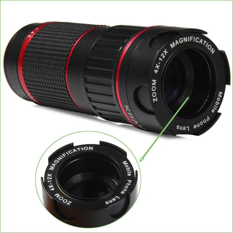 Профессиональный DSLR 4-12X зум-телескоп фото ручной фокусировки регулируемый