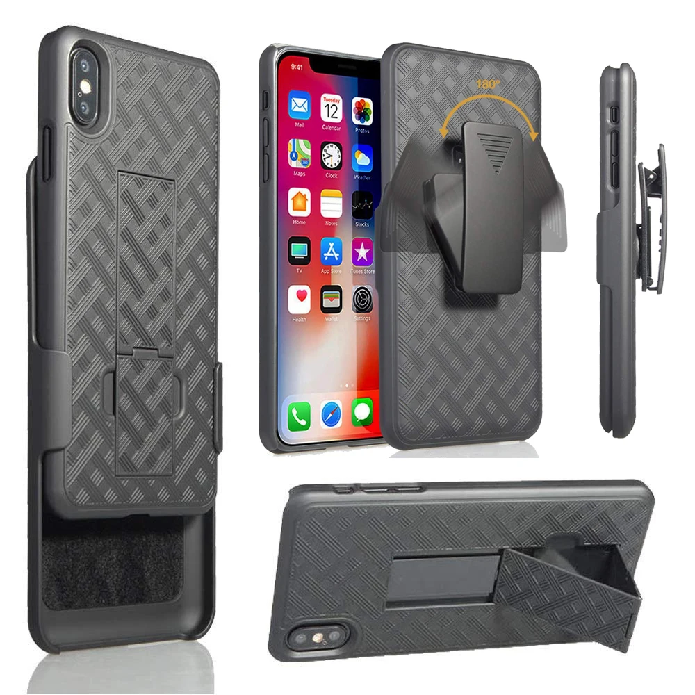 Прочный прочный Чехол кобура с зажимом для ремня чехол iPhone X XS Max XR 7 8 Plus 11