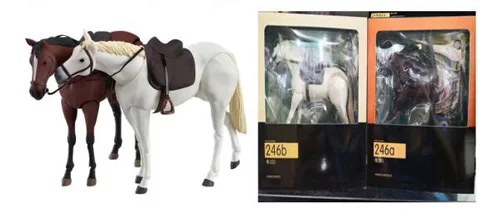 Vogue животные модель фигурки игрушки Figma 246a Лошадь Черная 246b белая лучшая для детей