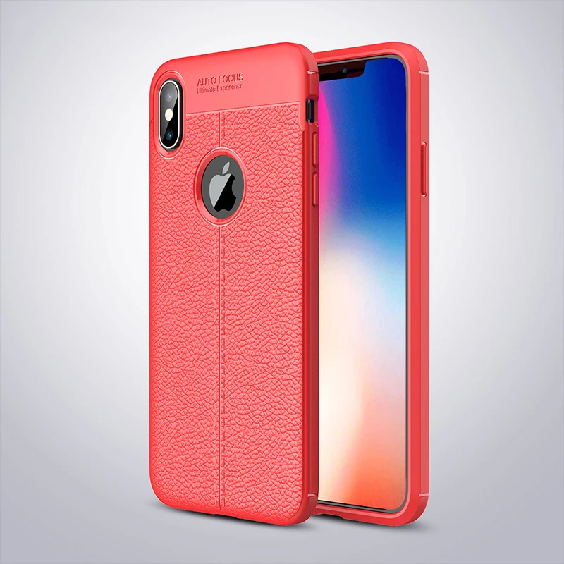 Ультратонкий силиконовый чехол из ТПУ для iPhone XR X 7 8 6 6 S Plus 5s SE 5 X резиновый премиум-силикон чехлы для iPhone XS MAX Fundas - Цвет: Red