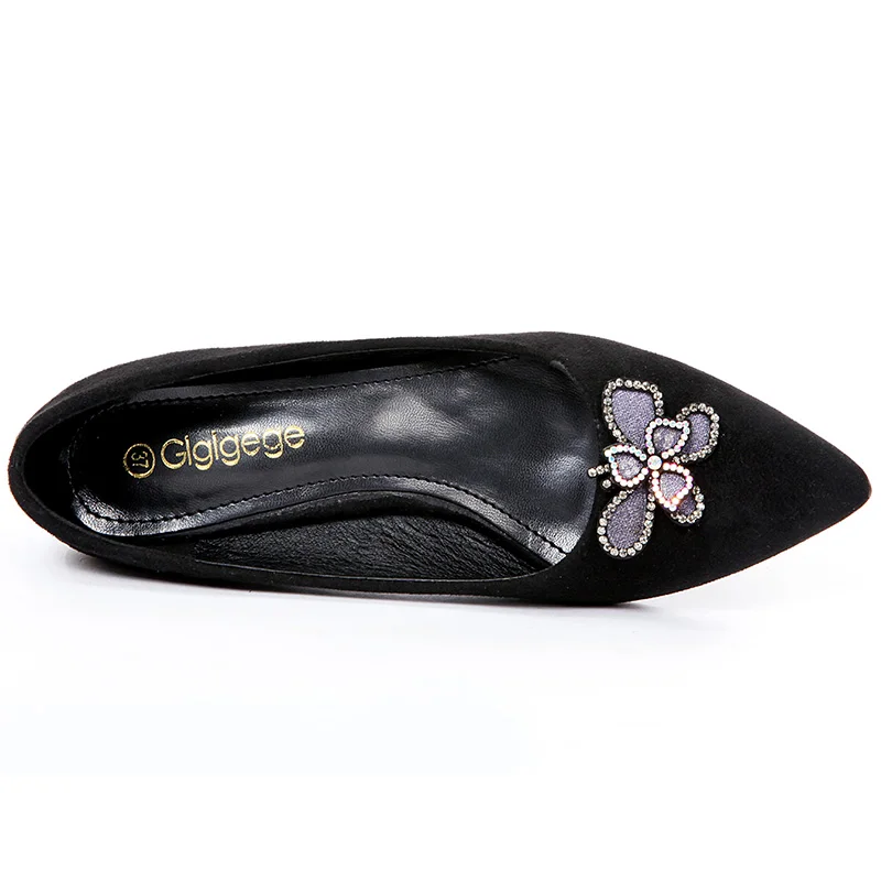 Женские туфли лодочки на толстом каблуке со стразами|Женские туфли| |