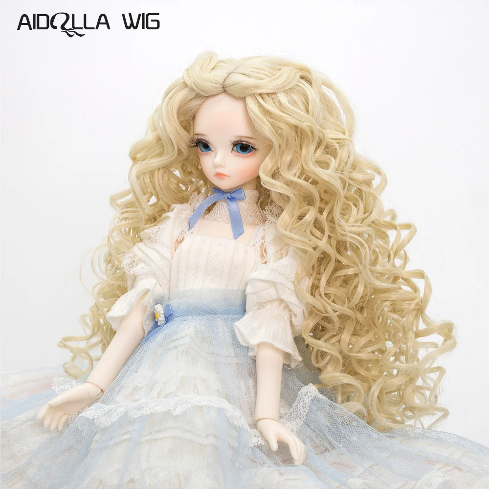 Горячая продажа длинные вьющиеся волосы парик для 1/3 1/4 1/6 BJD SD LUTS куклы