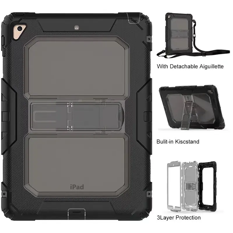 Силиконовый + поликарбонатный чехол для Apple IPad Pro 9 7 2016 гибридный противоударный