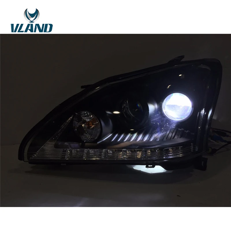 VLAND Factopry для автомобиля фара Lexus RX350 2004 2005 2006 2009 светодиодный DRL H7 ксеноновая лампа |