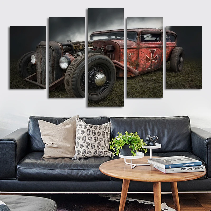 Ретро плакат домашний декор настенные картины для гостиной 5 штук старинный