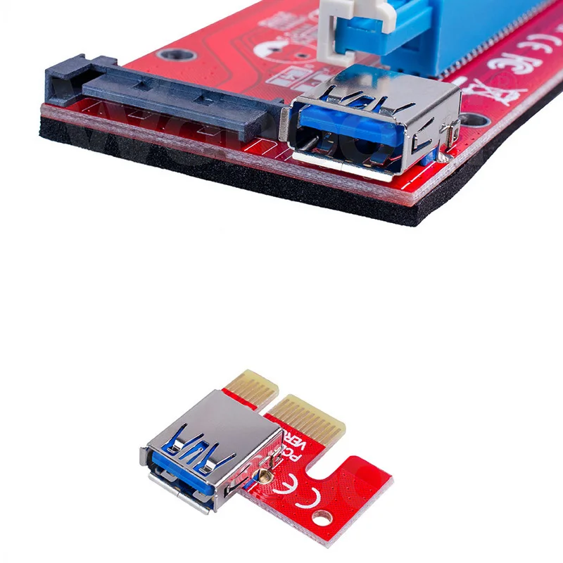 USB 3.0 PCI-E Express 1x to16x Extender Riser Card Adapter with 60cm extender cablefor bitcoin mining device | Компьютеры и офис