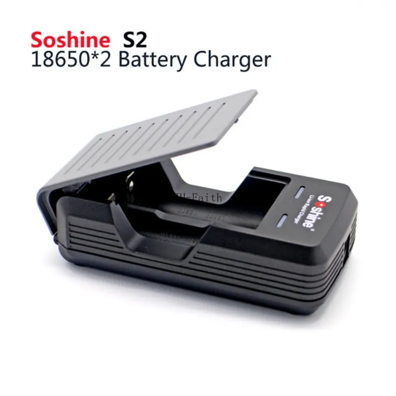 Soshine S2 2 слота Электрический с автомобильным кабелем для 18650 17650 аккумуляторов 100 -