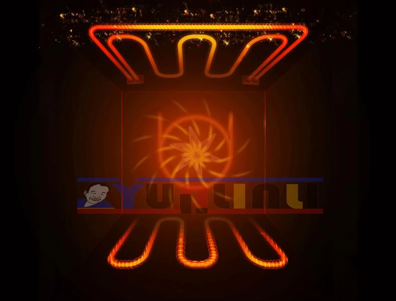 Бытовая встроенная электрическая печь 60 л многофункциональная трехуровневая