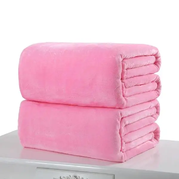 Pink Adeeing 70*100 см Мягкое микро плюшевое Флисовое одеяло диван пледы ковер путешествия теплое одеяло s - Цвет: Pink