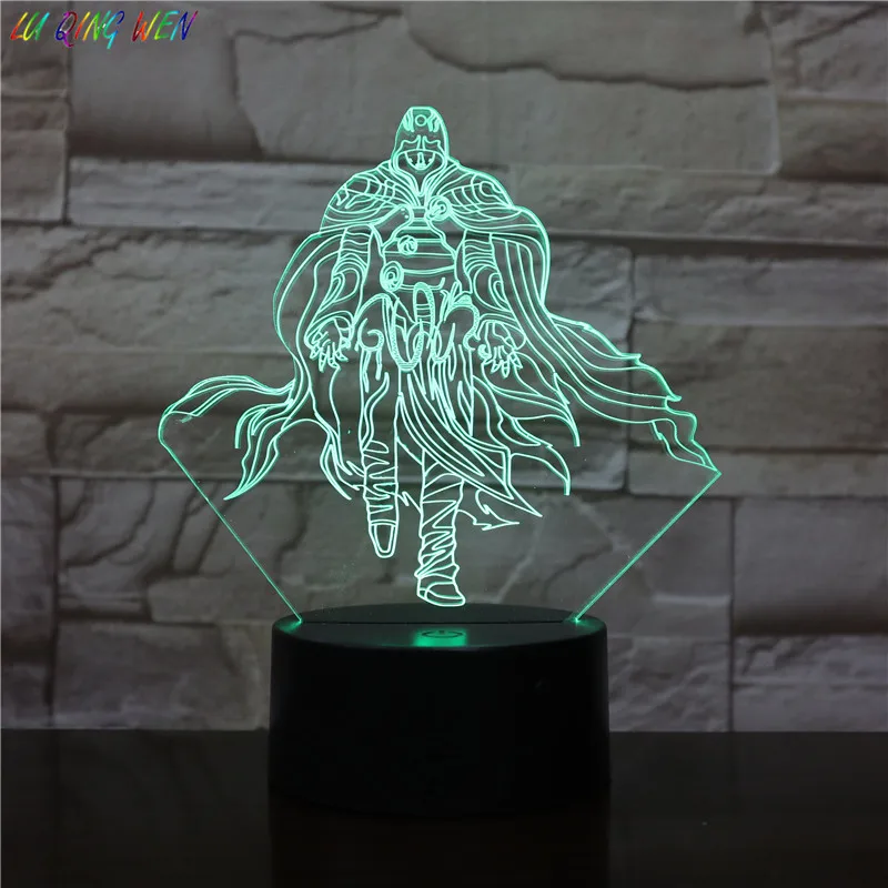 Assassins Creed Altair фигурный светодиодный ночной Светильник для детей Спальня домашний декор Цвет изменение детский ночной Светильник для ребенка ночник 3d