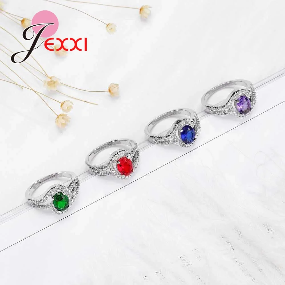 Женская Свадебная вечеринка кристаллы Anel Bijoux Стерлинговое Серебро 925 пробы