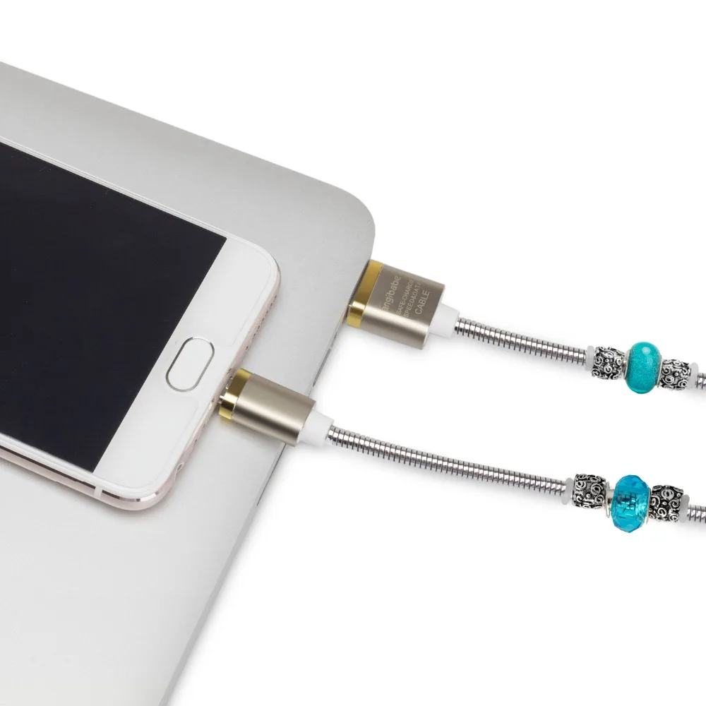(Синий) ANGIBABE провод пружинный USB кабель 2A 1 м DIY инкрустация Алмазный передачи