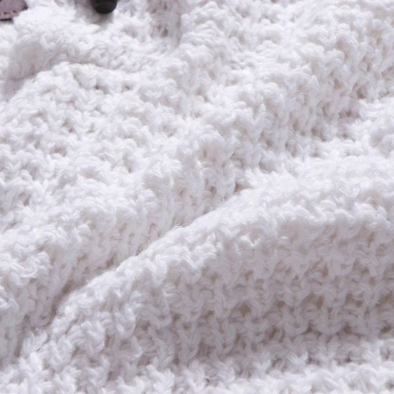 

XingDeng Men Wool Pullover Sweatshirts Long Sleeve Outerwears warm fashion clothes button neck Solid Pullover winter top coat