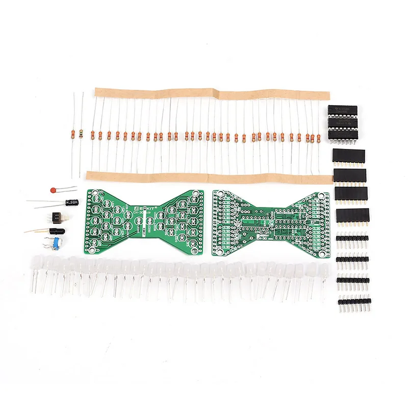 DC 5V синий и красный цвета зеленый светодиодный электронный песочные часы DIY Kit