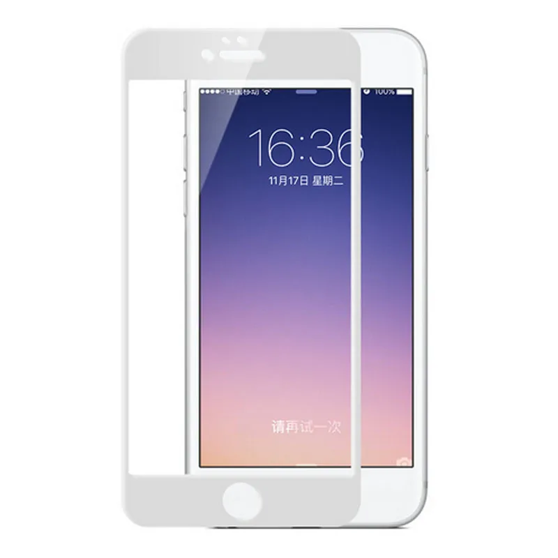 Защитная пленка для iPhone 7 8 plus 6 3D изогнутый край Полное покрытие защита экрана закаленное стекло на iPhone8 6s 7 Plus HD glas