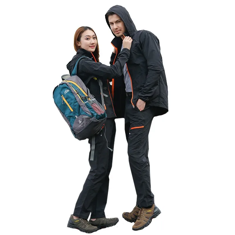 Новинка лета 2017 мужская и женская быстросохнущая дышащая куртка брюки