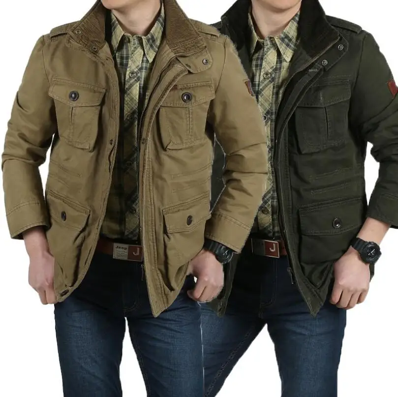 Хлопковая куртка ROHOPO большие размеры 8XL/7XL/6XL до L пальто 100% хлопок военные