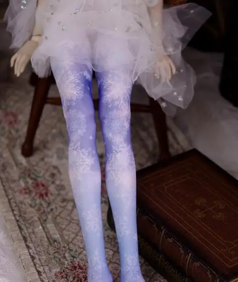 

NEW Printing Ice and snow dream Thigh stocking/Socks BJD 1/3 1/4 DD DDS|DDiii|DY SD MSD Doll Socks Accessories