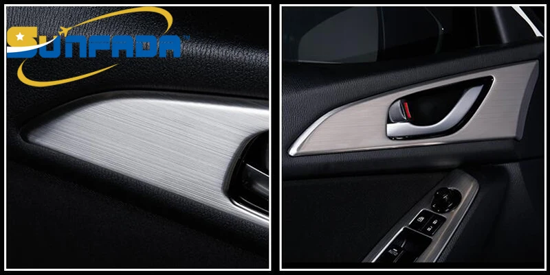 SUNFADA 2 Pcs Stainless Steel Inner Door Handle Decoration Trim Car-covers For MAZDA 3 AXELA Sedan/Hatchback 2017 Car Styling | Автомобили