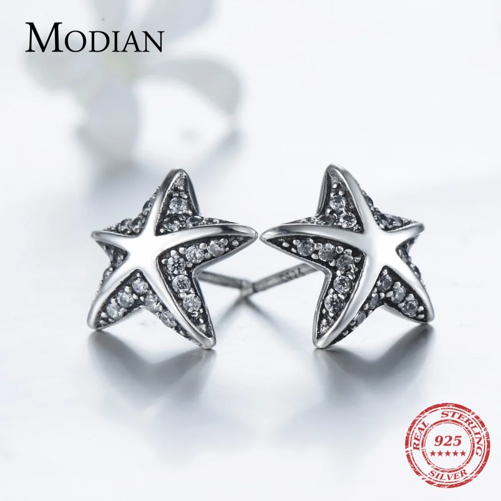 Modian новый дизайн Аутентичные 925 стерлингового серебра Морская звезда