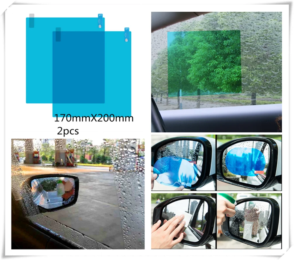Набор из 2 штук / защитная пленка от запотевания для боковых окон и зеркал заднего вида автомобилей Nissan TEANA QASHQAI BLUEBIRD SUNNY TIIDA PALADIN.