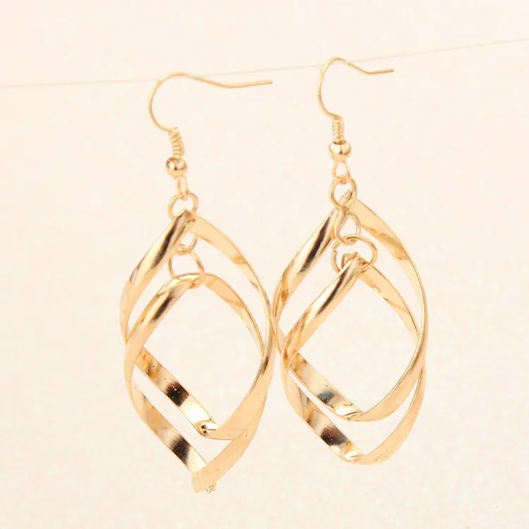 VWKTUUN, винтажные трендовые длинные серьги для женщин, Bijoux, геометрические большие серьги, элегантные летние стильные женские серьги, модное ювелирное изделие - Окраска металла: color 1