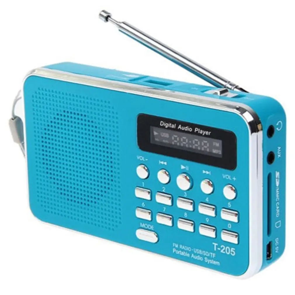 Многофункциональный радио динамик портативный Mp3 динамик плеер lcd цифровой мини FM радио динамик USB SD TF карта