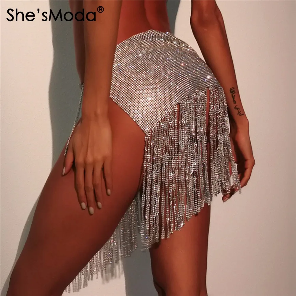 Женская мини юбка из металлического сплава с разрезом|beach mini skirt|tassel skirtmini skirt |