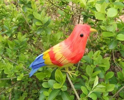 Длина 11 см птичье перо птица ремесла садовая декоративная игрушка подарок | Дом и