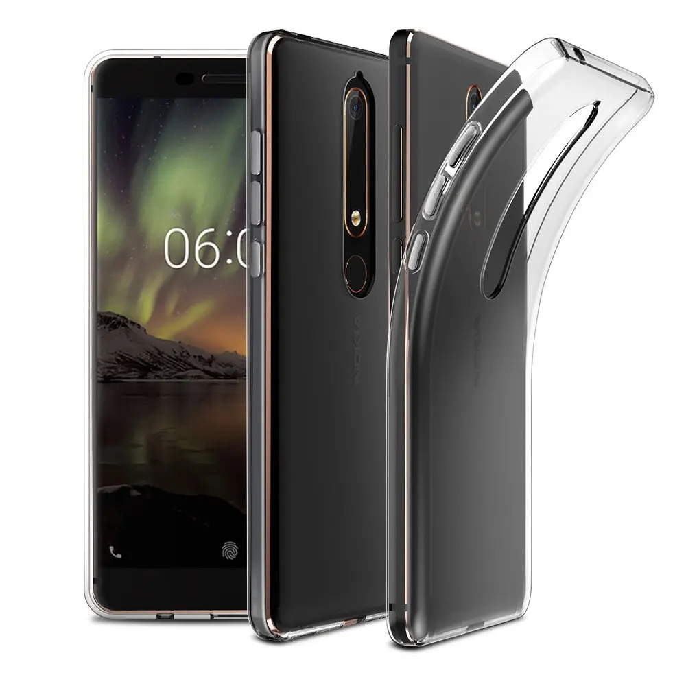 Ultra Thin Clear Transparent Soft Silicone TPU Cover Coque Cases For Nokia 1 3 5 8 6 2 7 Plus 9 X6 2.1 3.1 5.1 2018 Phone Case |